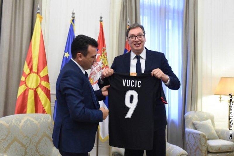 Vučić Zaevu: Makedonija u Srbiji ima iskrenog prijatelja