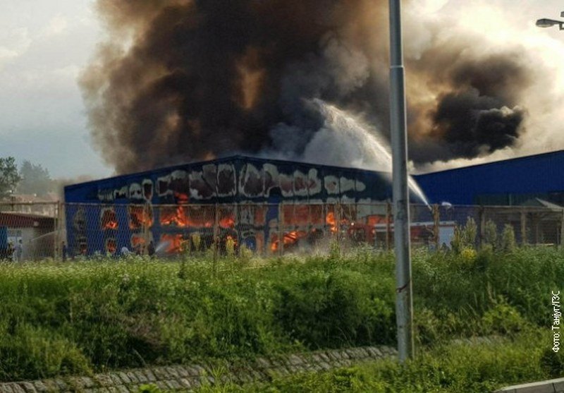Požar u fabrici -Trenteks- u Prijepolju
