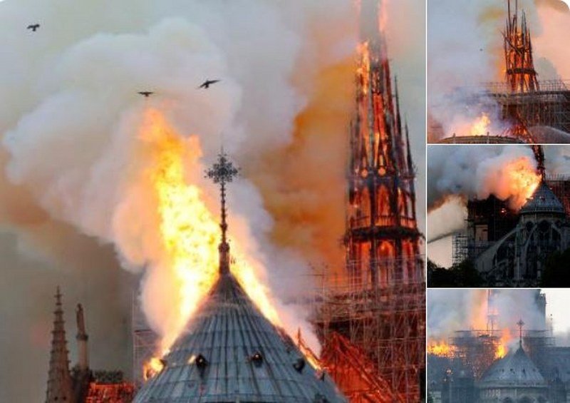 Gorjela devet sati - Katedrala Notre Dame spašena od totalnog uništenja - Makron - Obnovićemo Notre Dame