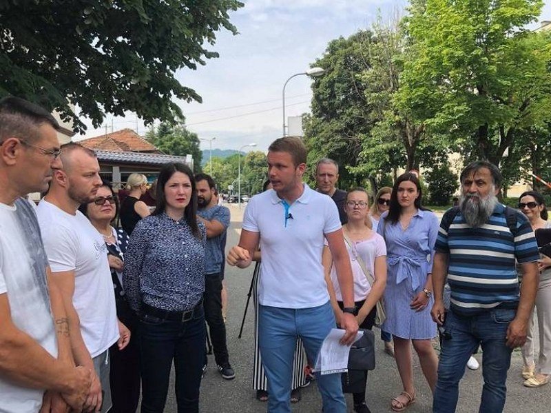 Banja Luka - Predat zahtjev za naredni protest