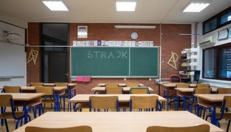 Počeo štrajk u osnovnim i srednjim školama u Hrvatskoj