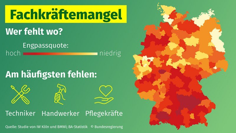 Njemačkoj trebaju radnici - Evo i karta na kojoj se vidi gdje možete početi raditi odmah