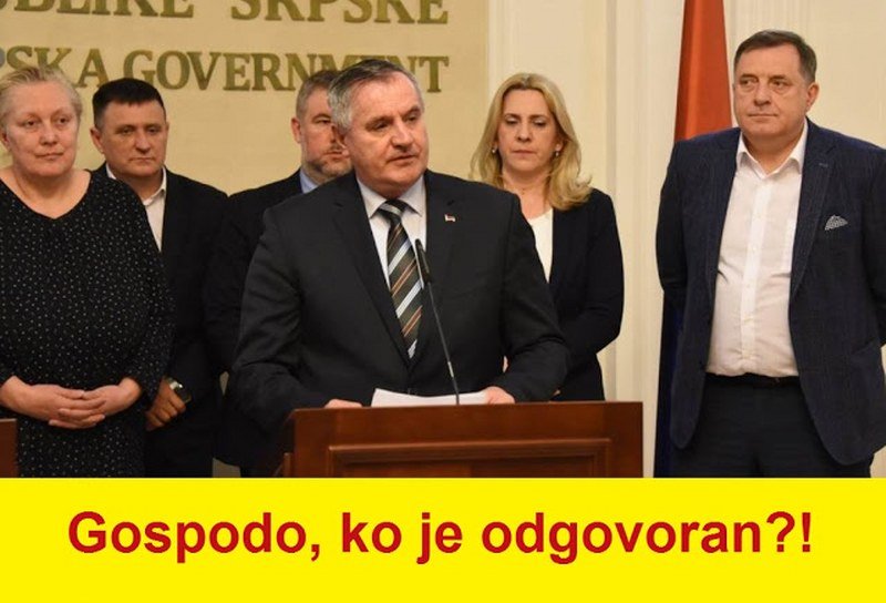 Skandalozno - Sve odluke Vlade Republike Srpske povodom proglašenja vanredne situacije su neustavne i nezakonite
