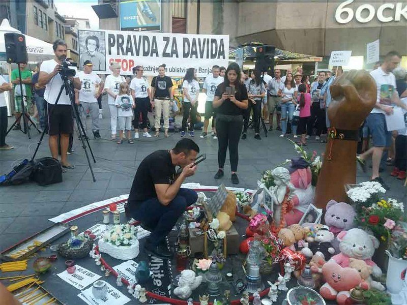 -Pravda za Davida- 153. dan: Davor Dragičević -Milorade Dodiku da imam 1.000 djece Davida vam neću oprostiti- (Foto-Video)