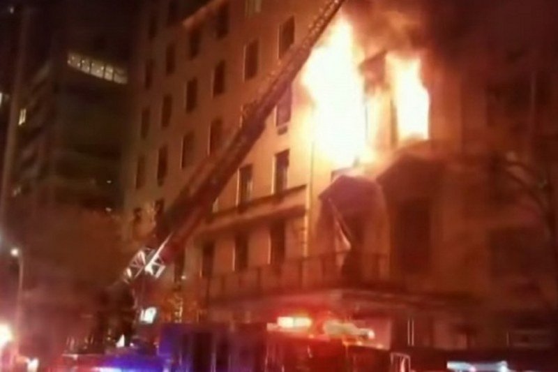 Istraga da li je požar u zgradi Srbije pri UN podmetnut