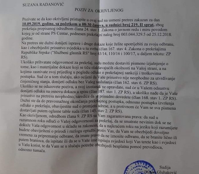 Davidova majka Suzana Radanović dobila poziv za sud 10.sepetembra - Sude mi, jer sam bila na mjestu sa kog su mi oteli život - Mog Davida