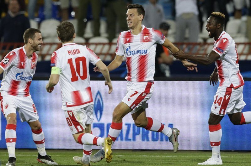 Crvena Zvezda u finišu nokautirala Olimpijakos za prvu pobedu u Ligi šampiona