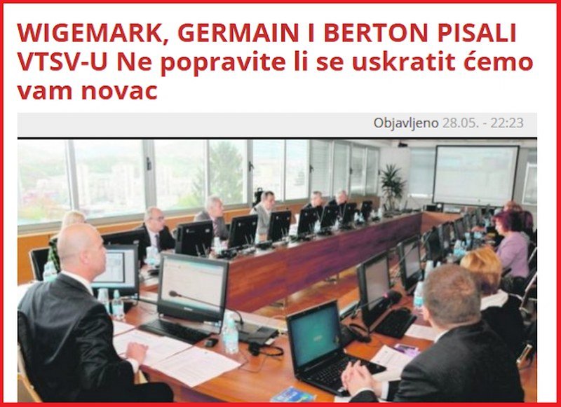 Borislav Radovanović - Potvrđene informacije o razbijanju VSTV-a