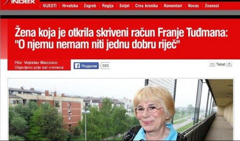 Prije 21 godinu Ankica Lepej je razotkrila istinu o novcu Tuđmanovih