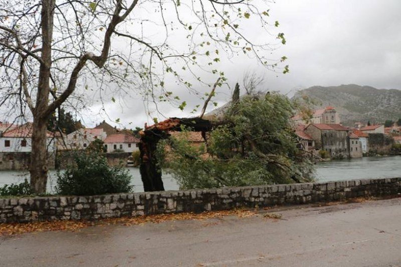 Olujno nevrijeme u Trebinju - Voda ušla u kuće