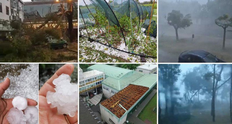 Umagom kao da je prošao tornado, kod Karlovca vjetar odnio krov gradske vijećnice