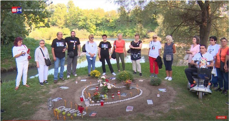 -Pravda za Davida- na mjestu pronalaska Davidovog tijela na obali Crkvene (Video)