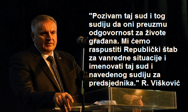 Borislav Radovanović - Samoproklamovanom -komandantu- Viškoviću - Narod će braniti sudove!