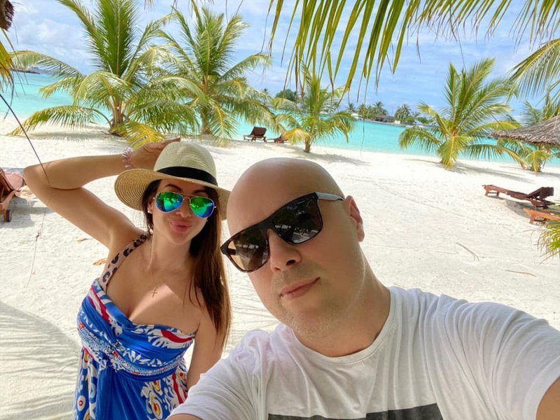 Milan Tegeltija na Maldivima uživa