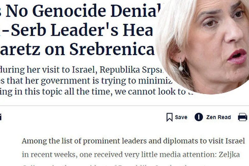 Željka Cvijanović: Nema poricanja genocida, sadržaj Inzkovog zakona nije sporan - Znači sve je bilo igra i izdaja