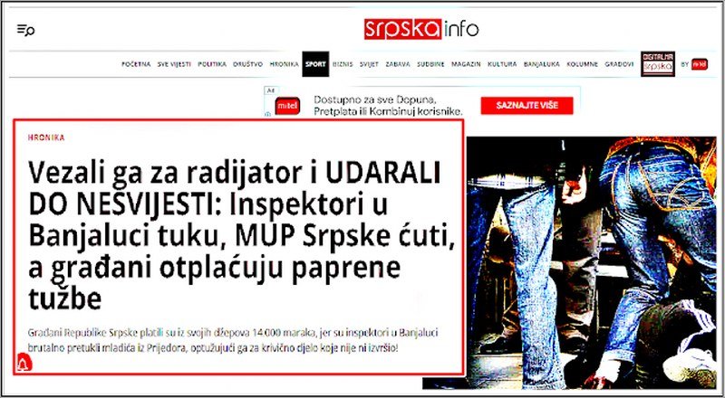 Kako su visoki funkcioneri MUP Srpske -gradili- organizovani kriminal? Slučaj Prijedor (Dokumenti)