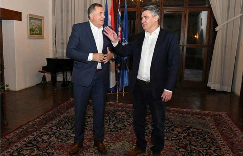 Dodik je najvjerniji zastupnik hrvatskih interesa u BiH, a Milanović mu je sada kao rame za plakanje (Video)