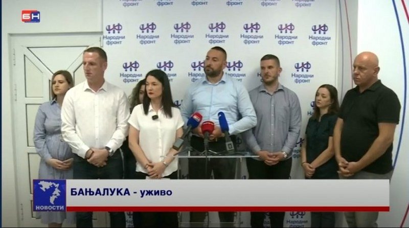 Zajednički press banjalučkih opozicionih stranaka Narodnog fronta i Liste za pravdu i red (Video)