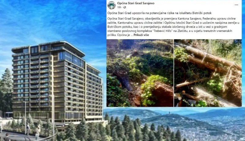 Upozorenje iz opštine Stari grad: Prijeti li Sarajevu klizište zbog -Trebević Hillsa-? (Foto)