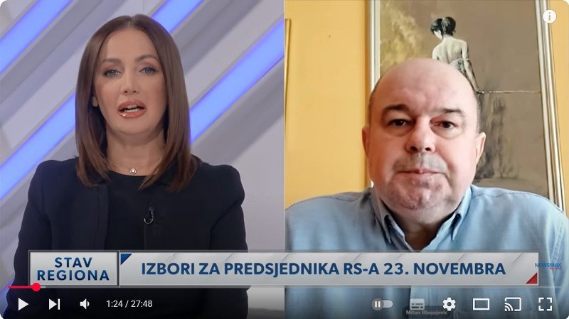 Dr Milan Blagojević: Dodik srlja u propast i za sobom vuče Republiku Srpsku i njen narod (Video)