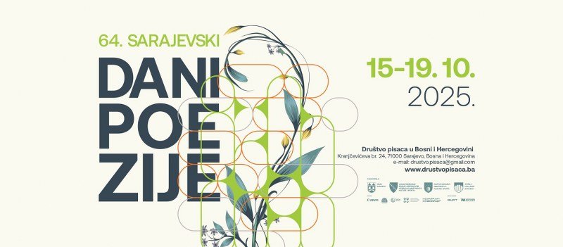 Pregled (četvrtak, petak): Društvo pisaca u BiH - 64. sarajevski dani poezije (15-19.10.2025.)