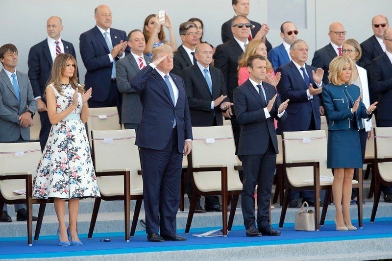 Makron i Tramp stigli na proslavu