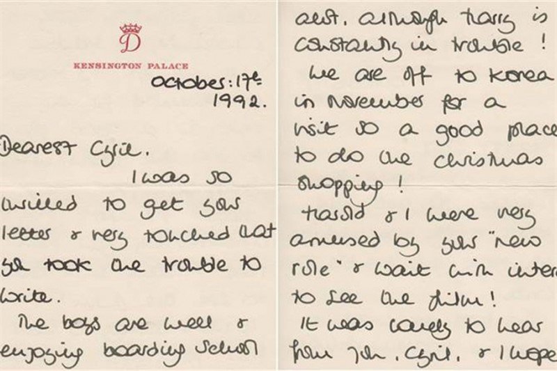 Na aukciji rukom pisane zabilješke princeze Diane