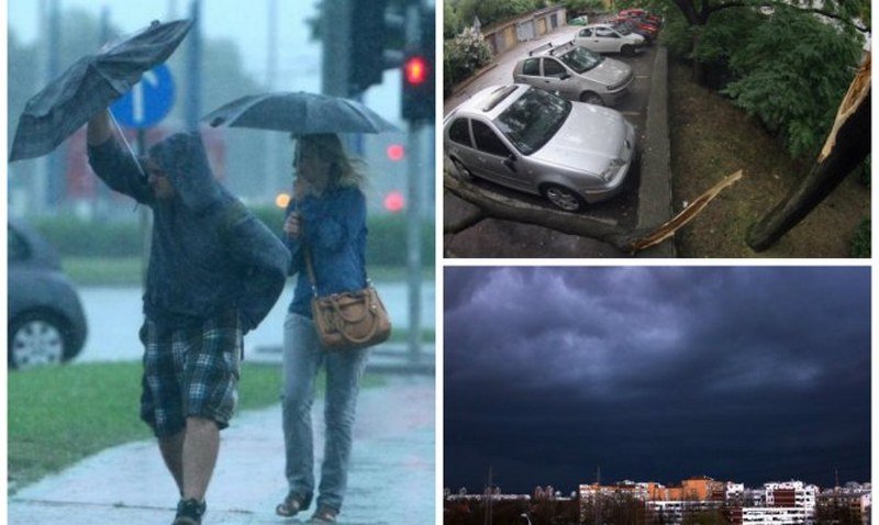 Nevrijeme u Sloveniji i dijelovima Hrvatske: Vjetar čupao drveće, uz kišu padao i grad