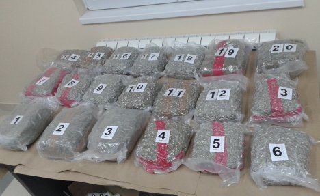 Policija zaplenila 20 kilograma skanka, uhapsila jednu osobu